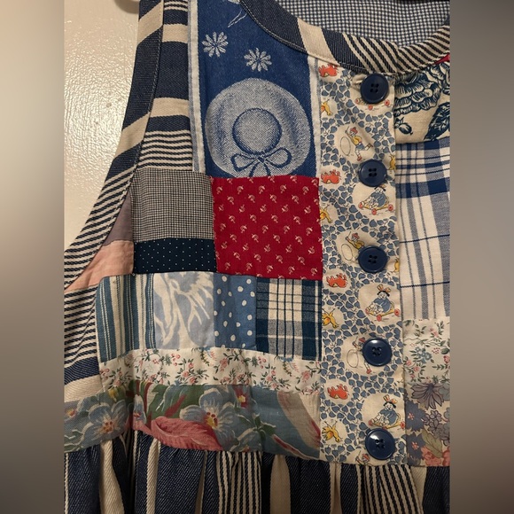 Patchwork Sleeveless vest one of a kind made from Carmel, CA - Picture 3 of 15